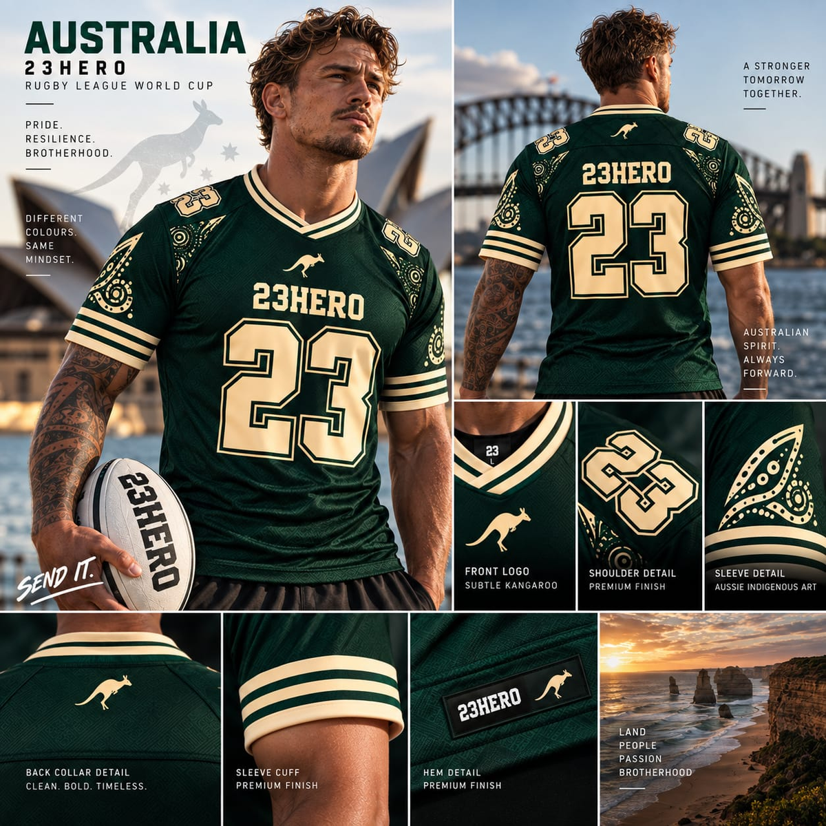 Australia Heritage Rugby Jersey